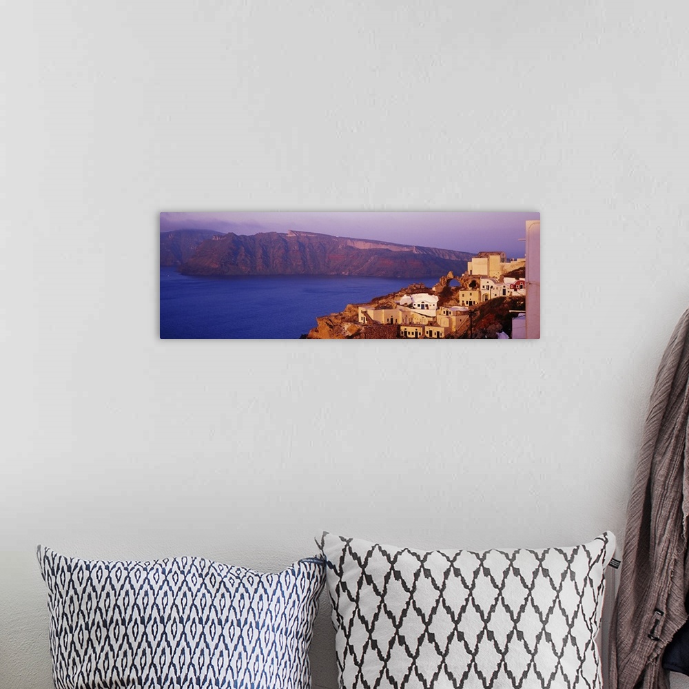 A bohemian room featuring Town, Santorini, Greece