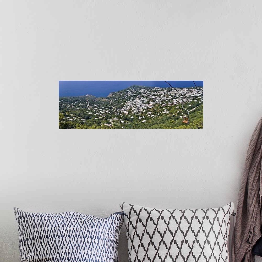 A bohemian room featuring Town viewed from a chair lift Anacapri Capri Naples Campania Italy
