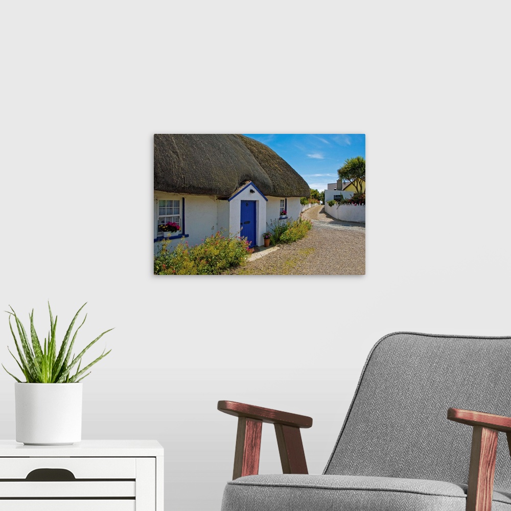 A modern room featuring Traditional Thatched Cottage, Kilmore Quay, County Wexford, Ireland