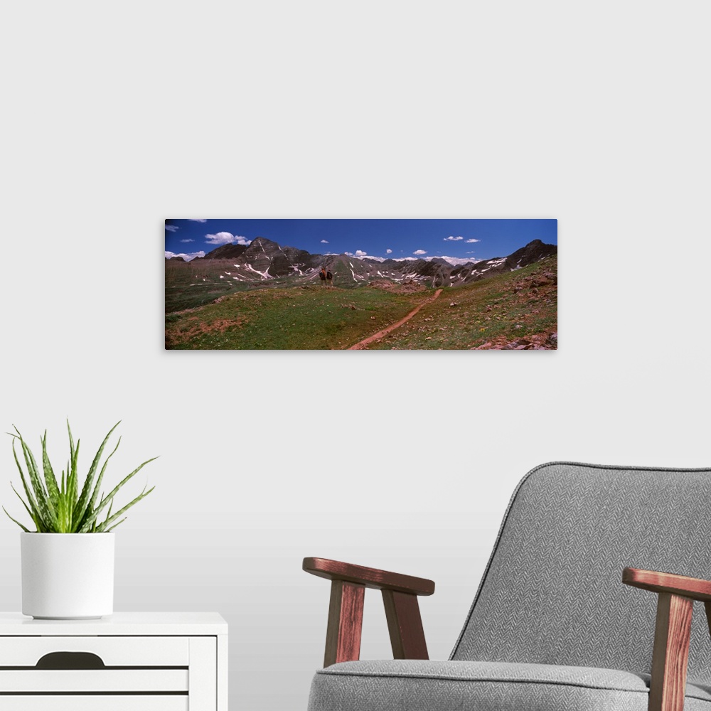 A modern room featuring Trail passing through a rocky landscape Crested Butte Gunnison County Colorado