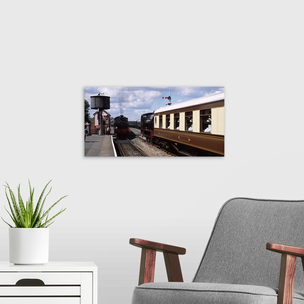 A modern room featuring Trains at railroad station Northiam Railway Station Northiam East Sussex England