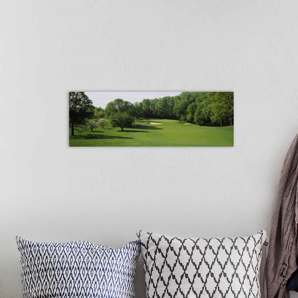 A bohemian room featuring Trees on a golf course, Baltimore Country Club, Baltimore, Maryland