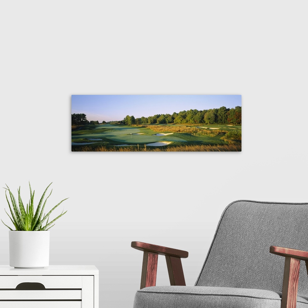 A modern room featuring Trees on a golf course, Four Streams Golf Club, Beallsville, Maryland