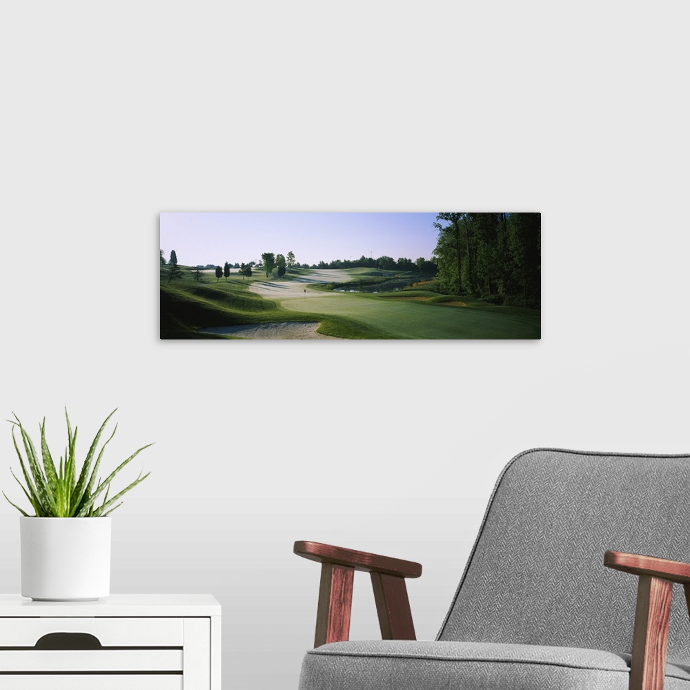 A modern room featuring Trees on a golf course, Timbers At Troy, Elkridge, Maryland