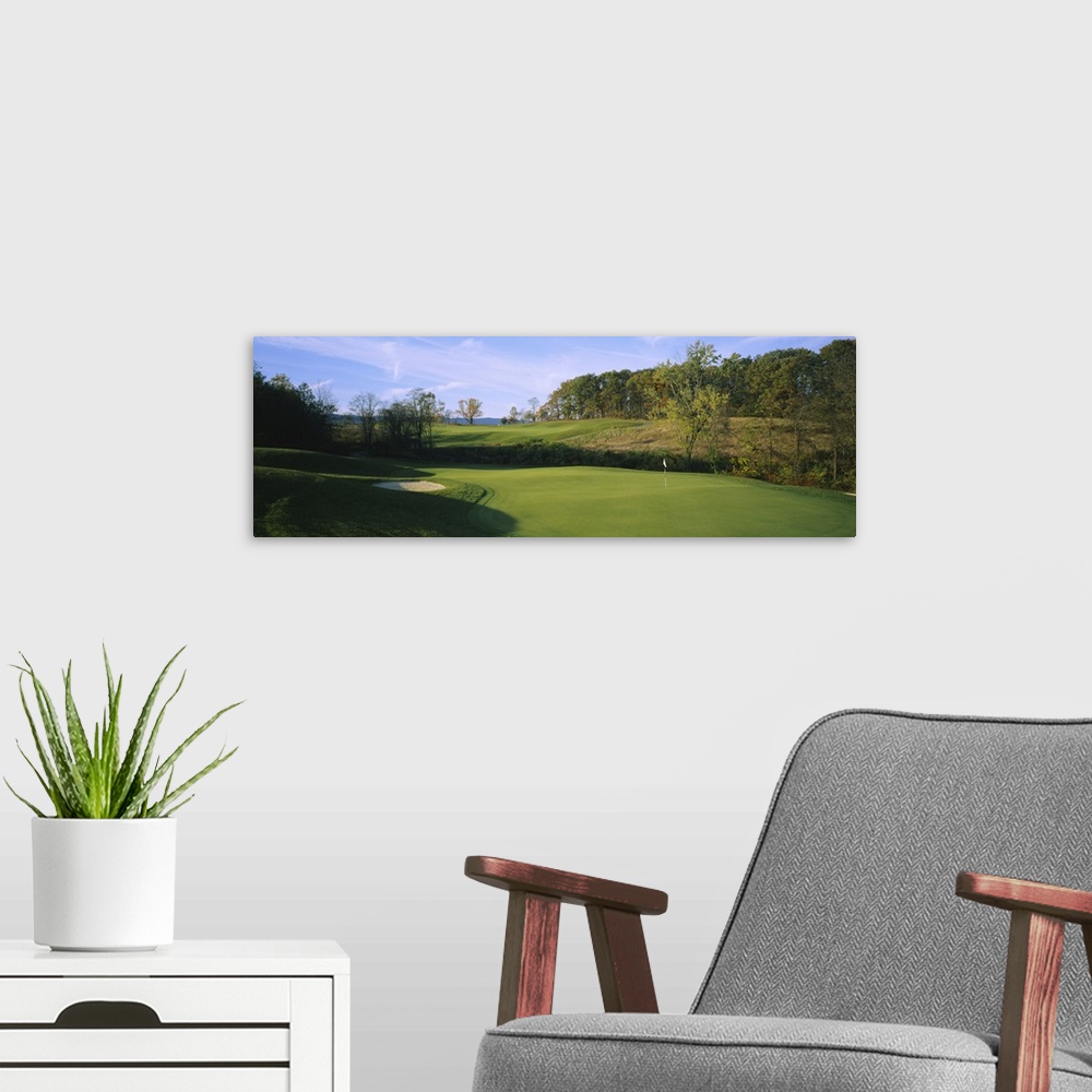 A modern room featuring Trees on a golf course, Whitetail Golf Resort, Mercersburg, Pennsylvania