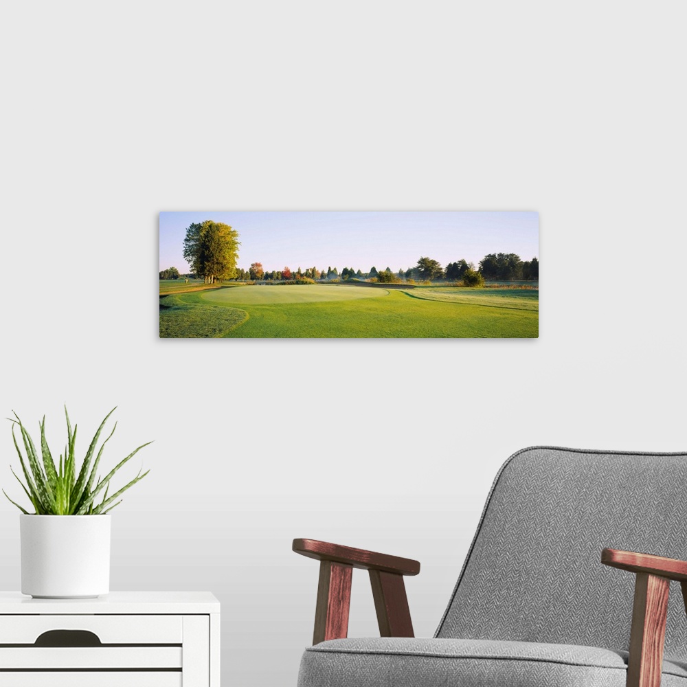 A modern room featuring Trees on a landscape, Fairfax National Golf Club, Centreville, Virginia