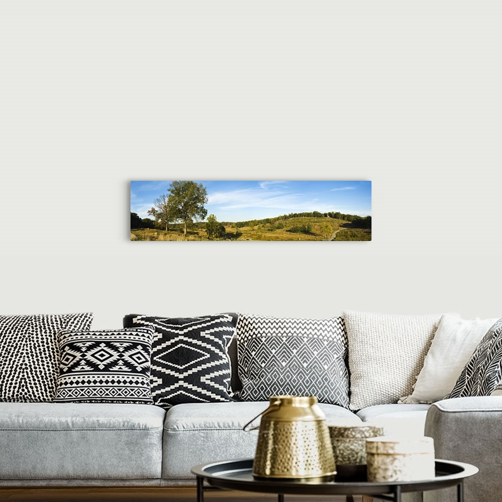 A bohemian room featuring Trees on hills Little Round Top Gettysburg Adams County Pennsylvania
