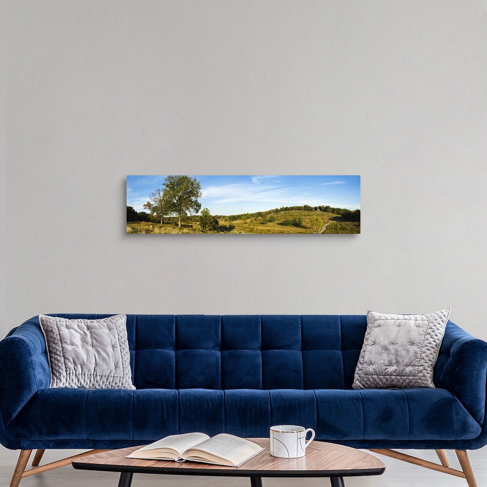 A modern room featuring Trees on hills Little Round Top Gettysburg Adams County Pennsylvania