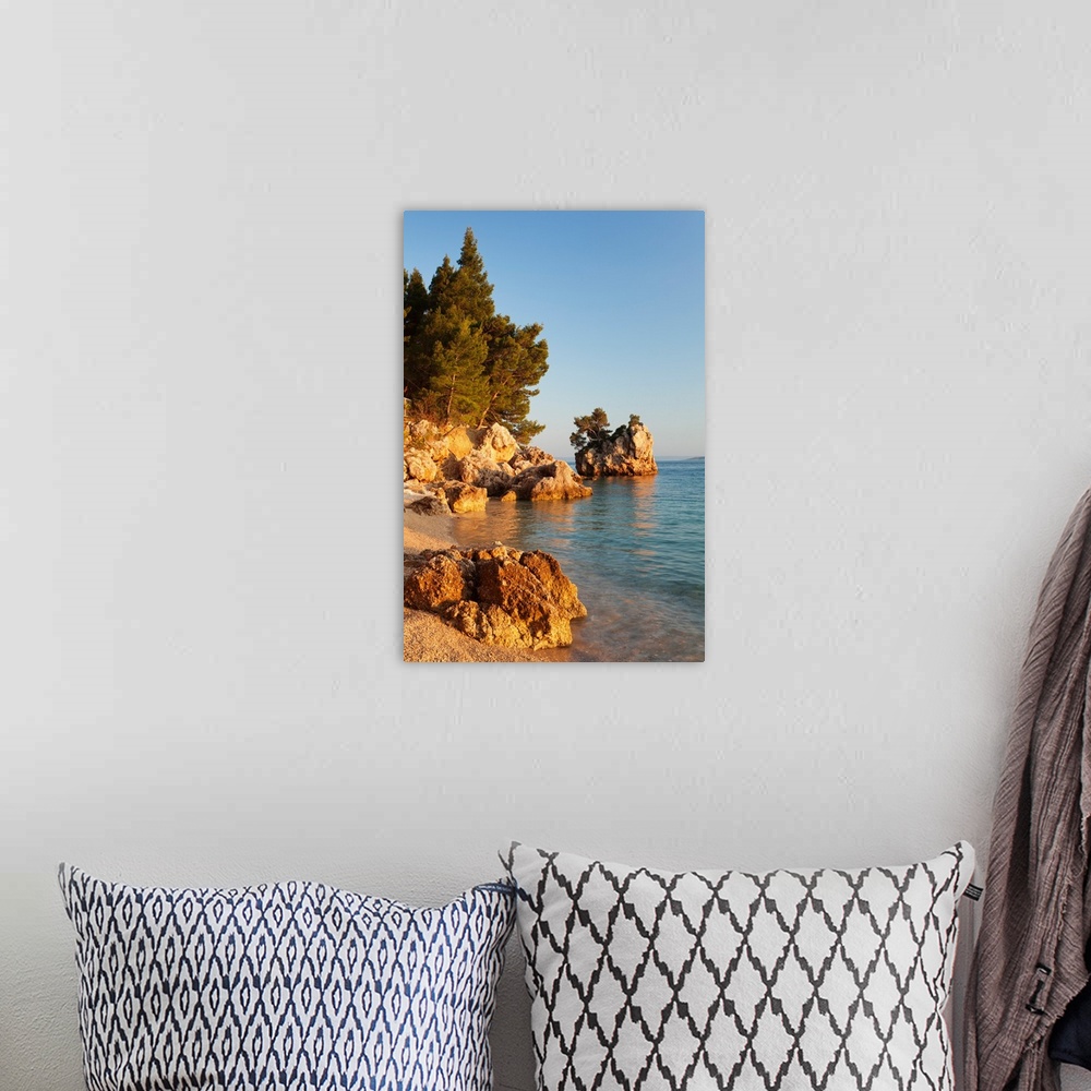 A bohemian room featuring Trees on the rocks, Brela, Makarska Riviera, Dalmatia, Croatia