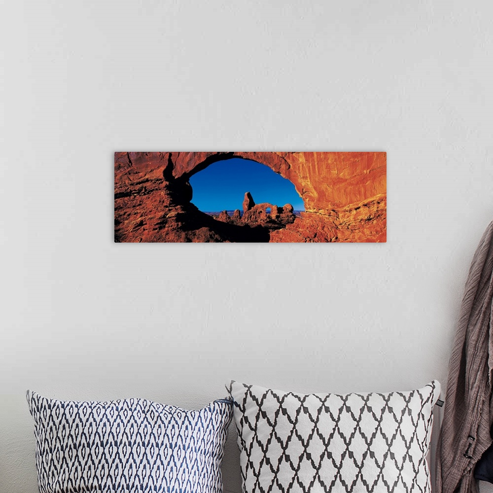 A bohemian room featuring Turret Arch thru North Window Arches National Park UT