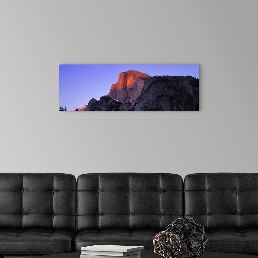 A modern room featuring US, California, Yosemite National Park, Halfdome in winter