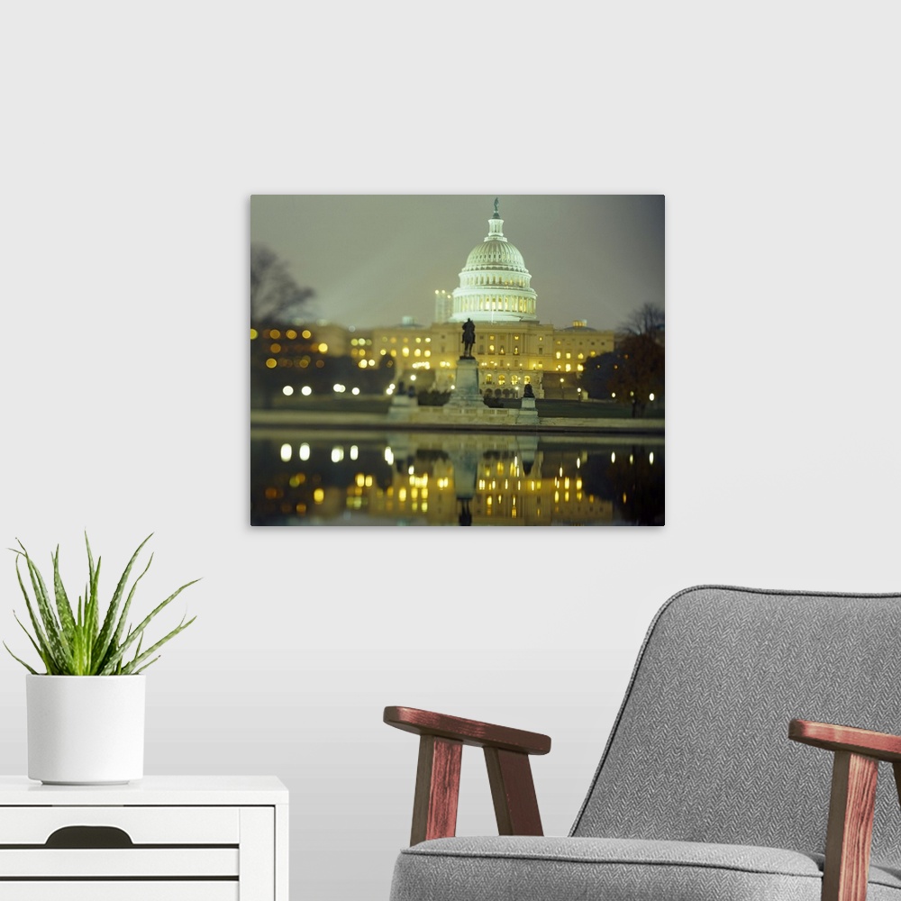 A modern room featuring US Capitol Building Washington DC