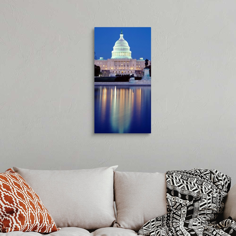 A bohemian room featuring US Capitol Washington DC