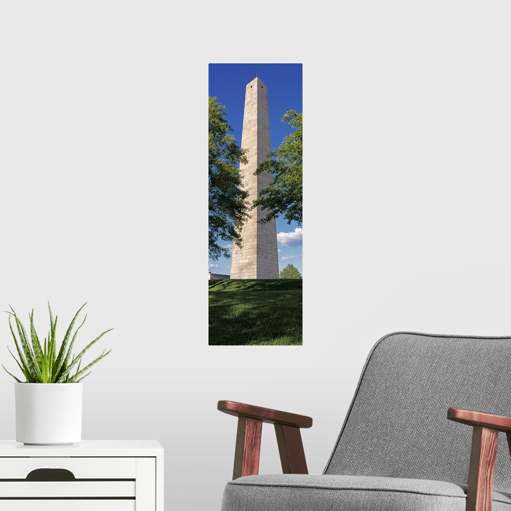A modern room featuring US, Massachusetts, Boston, Bunker Hill monument
