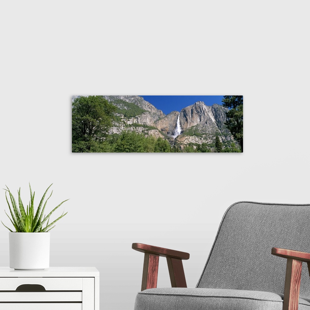 A modern room featuring View fr Valley Yosemite Falls Yosemite National Park CA