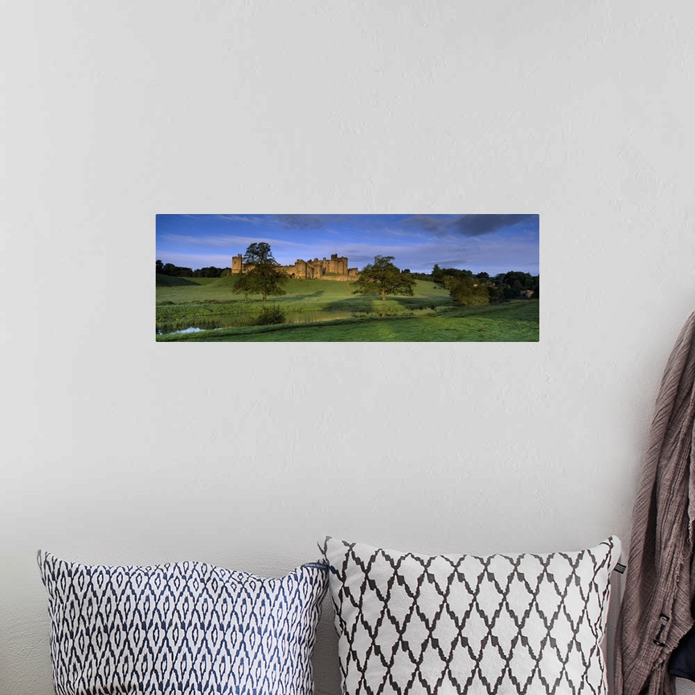 A bohemian room featuring View of a castle, Alnwick Castle, Northumberland, England