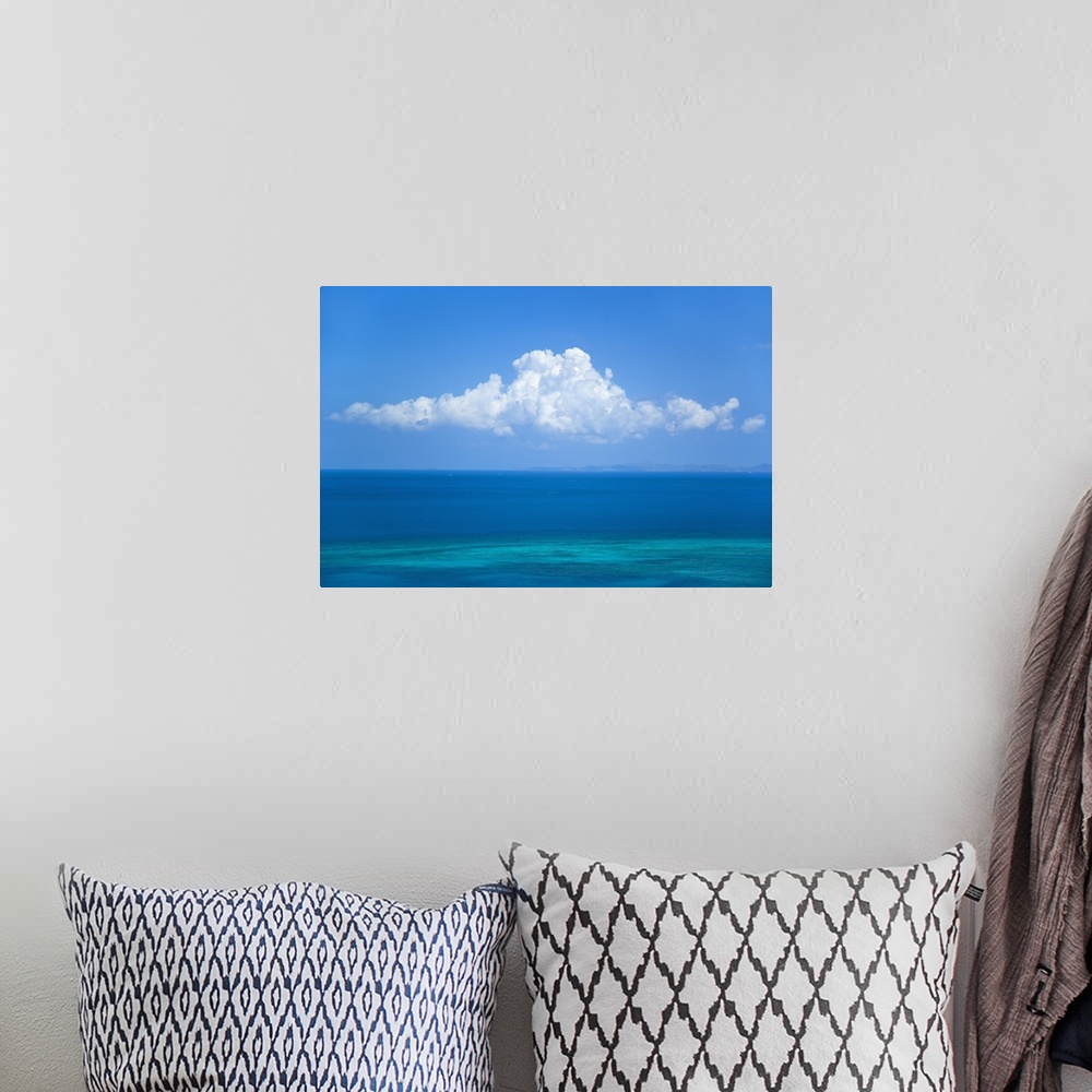 A bohemian room featuring View Of Clouds Over Ocean