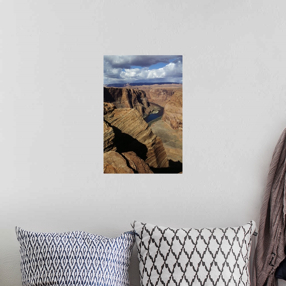A bohemian room featuring View Of Colorado River From Horseshoe Bend Overlook