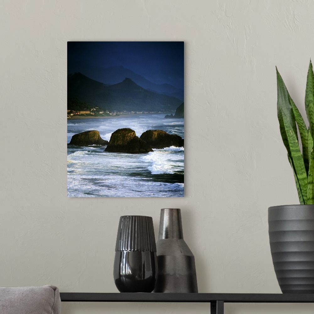 A modern room featuring View Of Storm Over Cannon Beach From Ecola State Park