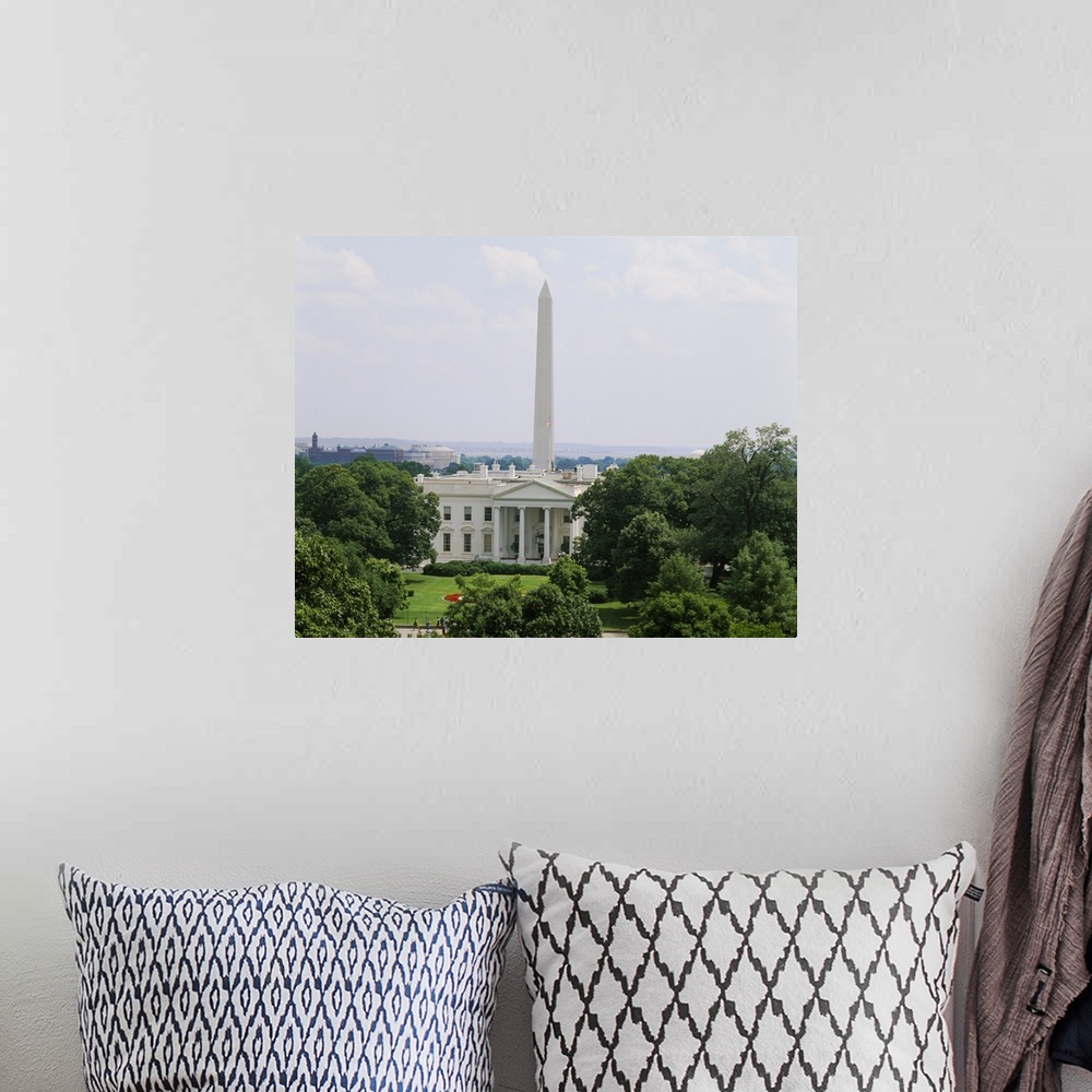 A bohemian room featuring View of the White House and Washington Monument, Washington DC