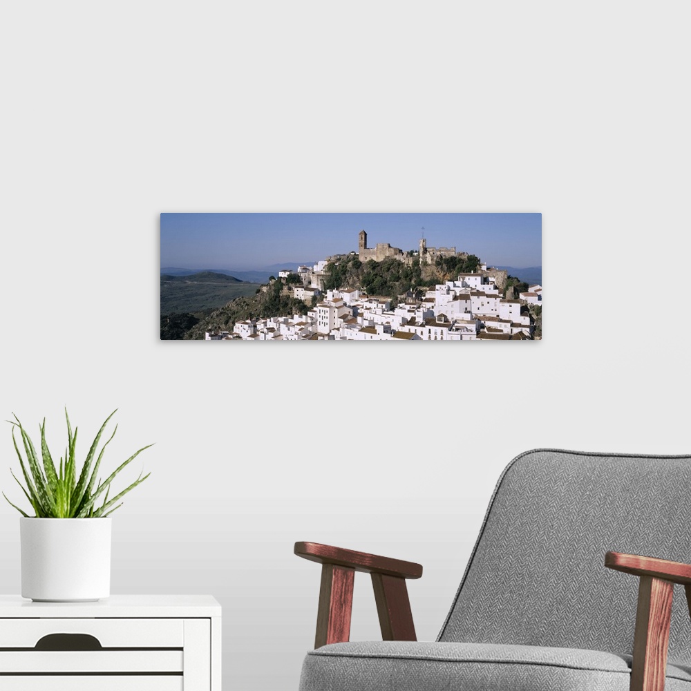 A modern room featuring Village, Casares, Malaga Province, Andalusia, Spain