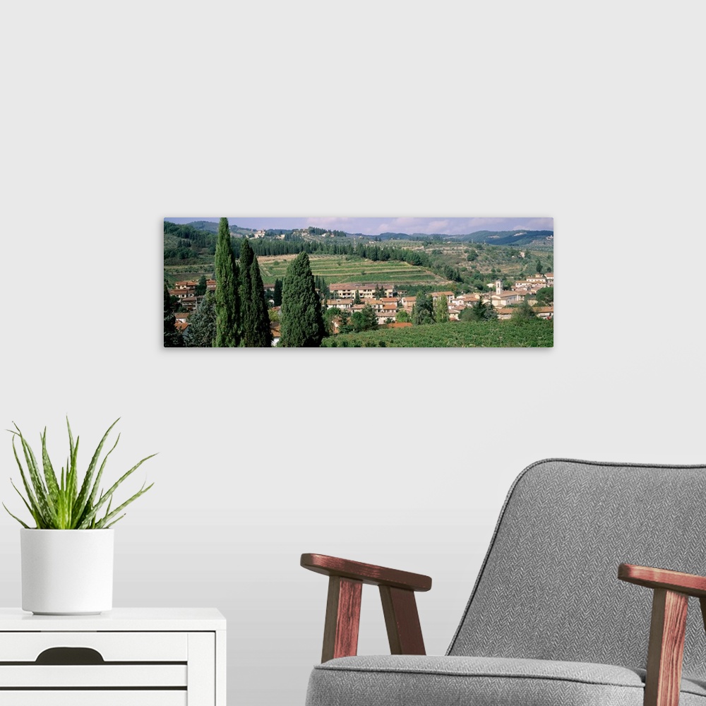 A modern room featuring Vineyard Chianti Tuscany Italy