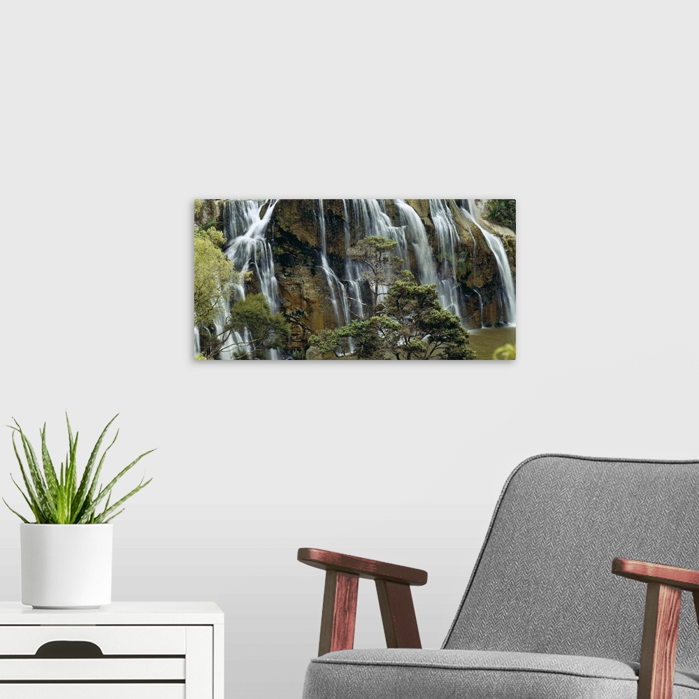 A modern room featuring Waihi Falls N Isl New Zealand