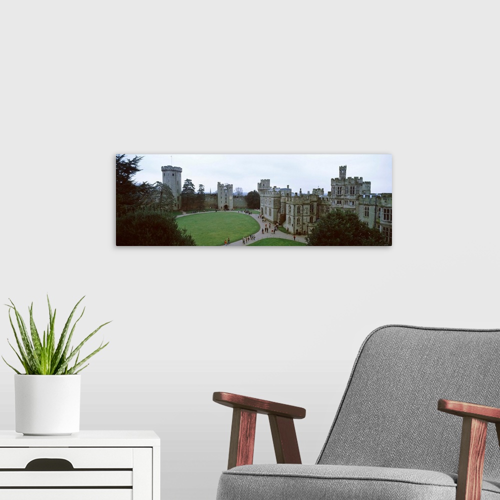 A modern room featuring Warwick Castle Great Britain