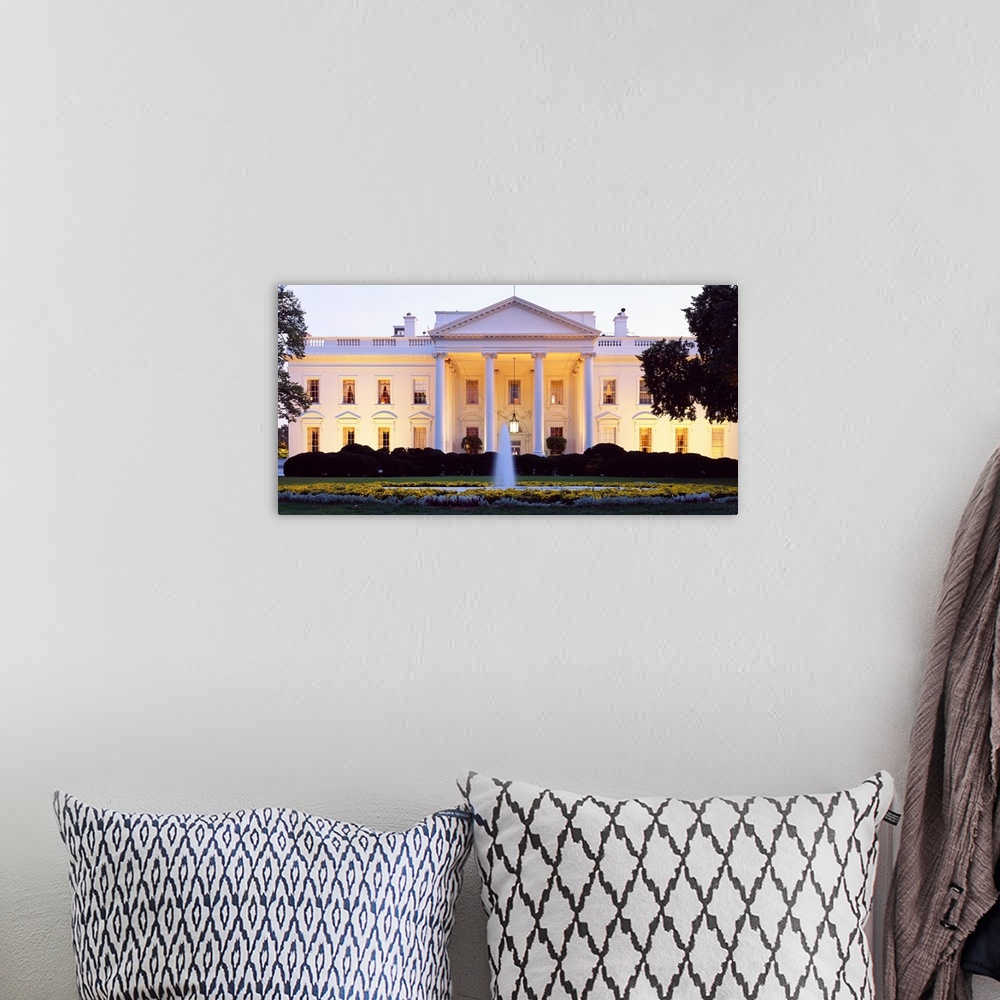 A bohemian room featuring Washington DC, White House, twilight