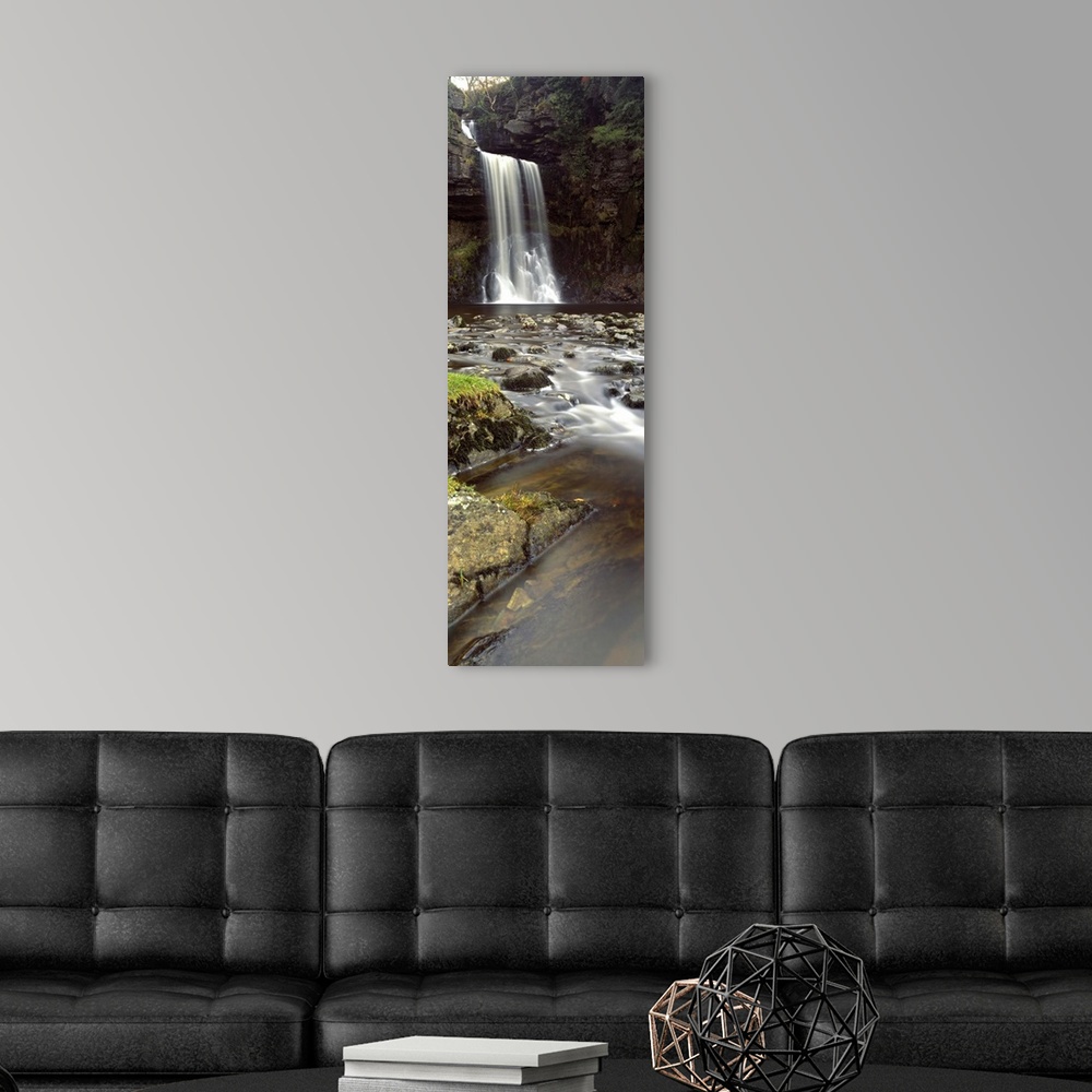A modern room featuring Water falling from rocks, River Twiss, Thornton Force, Ingeleton, North Yorkshire, England