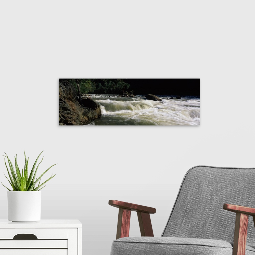 A modern room featuring Water flowing through rocks, Broken Nose Rapid, Ocoee River, Tennessee