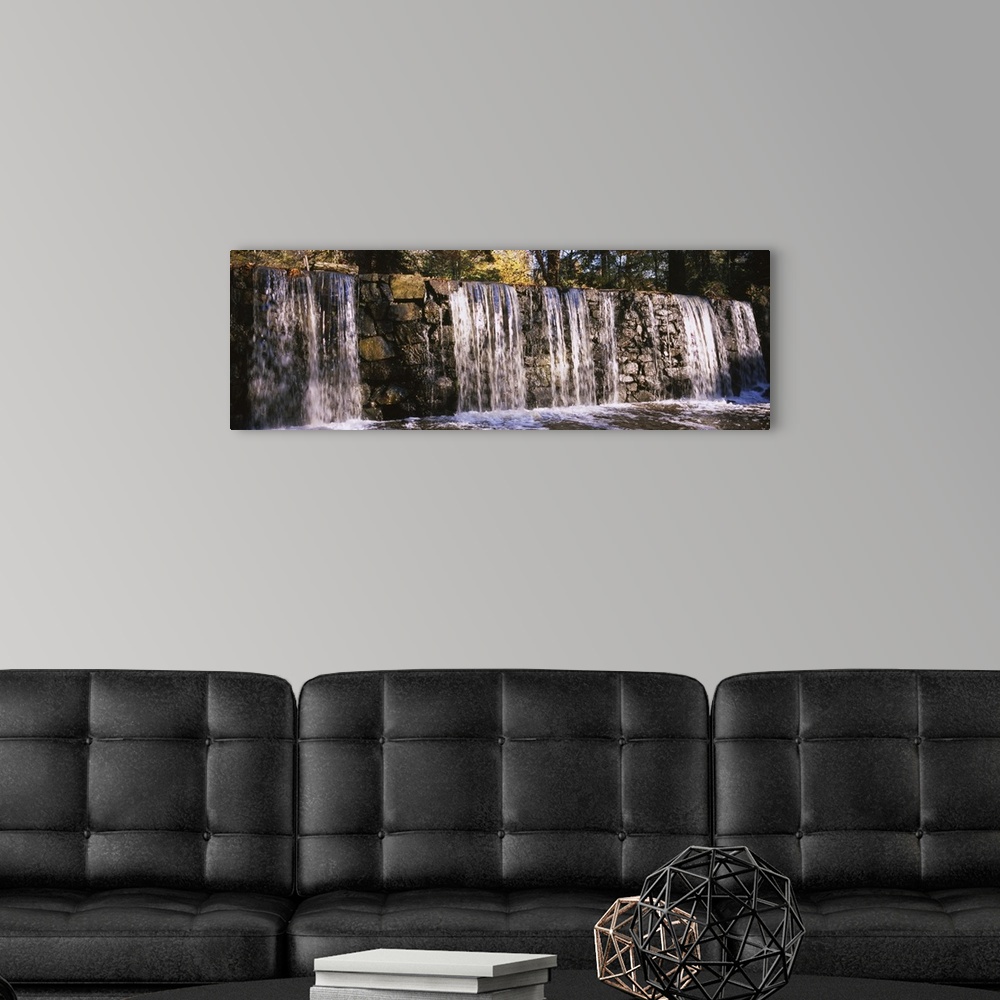 A modern room featuring Waterfall in a forest, Cedarock Park, Alamance County, North Carolina