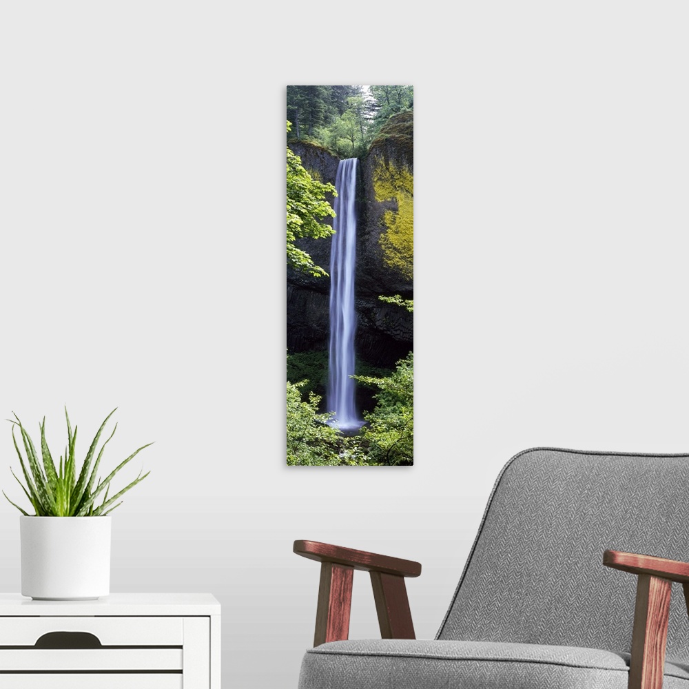 A modern room featuring Latourell Falls, Columbia River Gorge National Scenic Area, Oregon