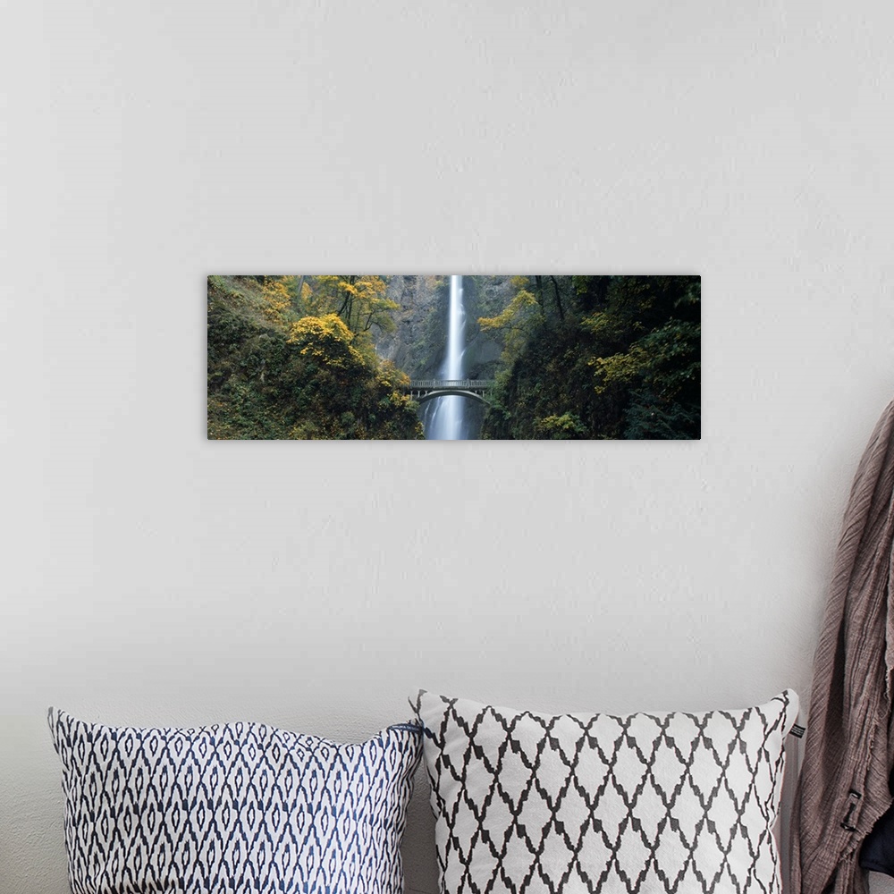 A bohemian room featuring Waterfall in a forest Multnomah Falls Columbia River Gorge Multnomah County Oregon