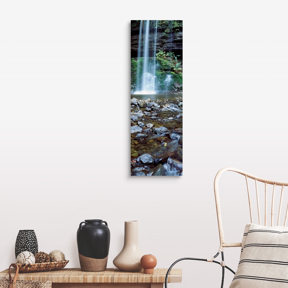 A farmhouse room featuring Waterfall in a forest, Russell Falls, Mt Field National Park, Tasmania, Australia