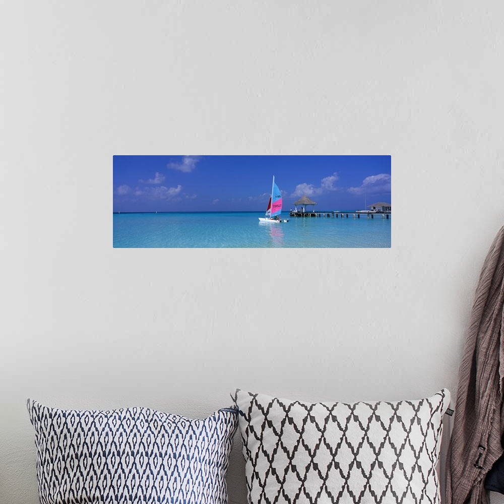 A bohemian room featuring Waterfront Scene, Baros, Maldives