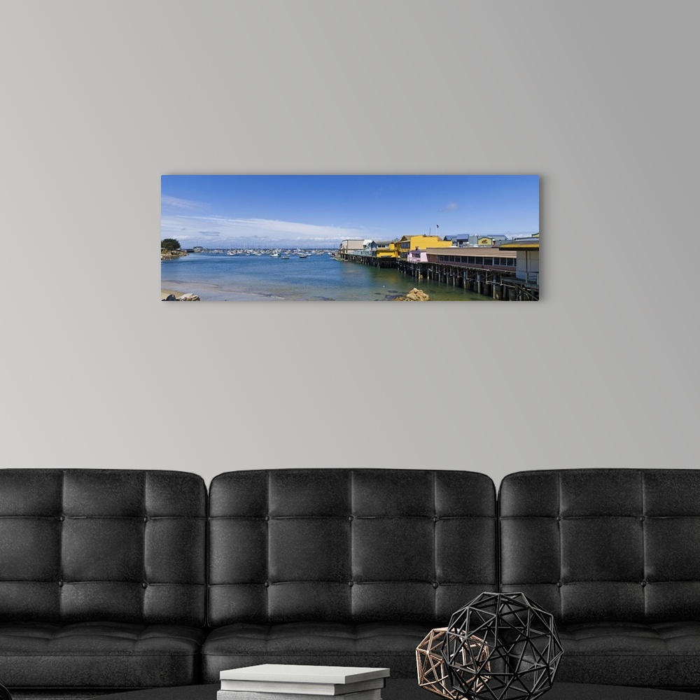 A modern room featuring Wharf over an ocean, Fisherman's Wharf, Monterey, California, USA