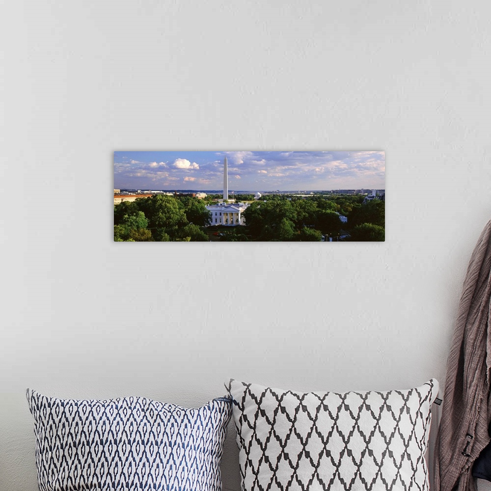 A bohemian room featuring White House and Washington Monument Washington DC