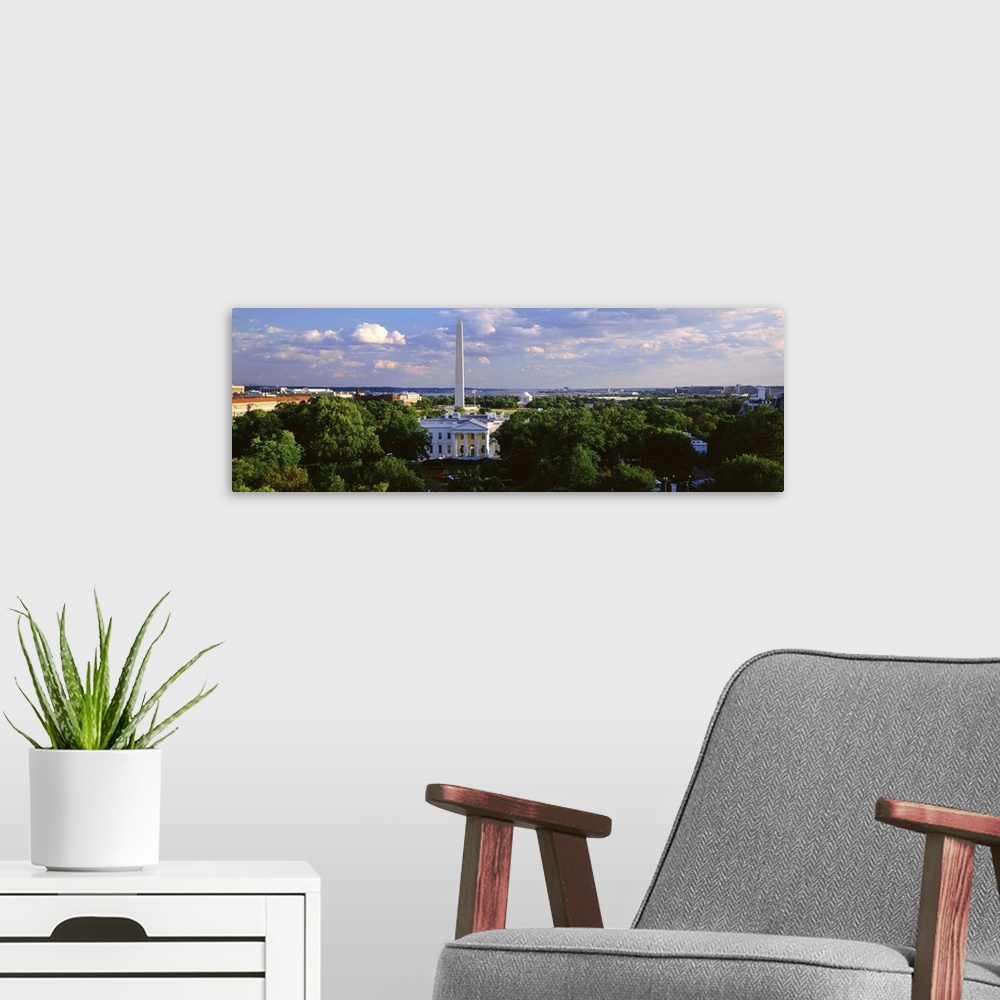 A modern room featuring White House and Washington Monument Washington DC