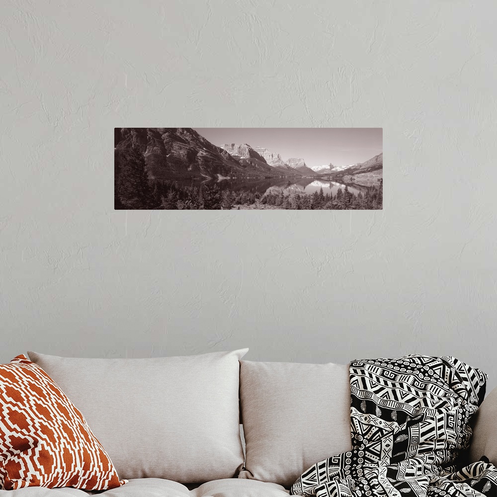 A bohemian room featuring Wild Goose Island St Mary Lake Glacier National Park MT