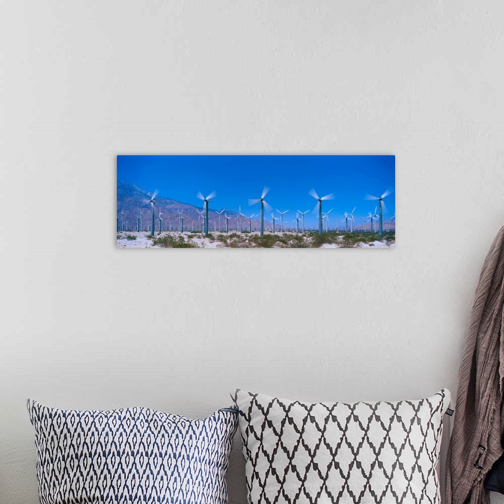 A bohemian room featuring Wind Generators near Palm Springs California