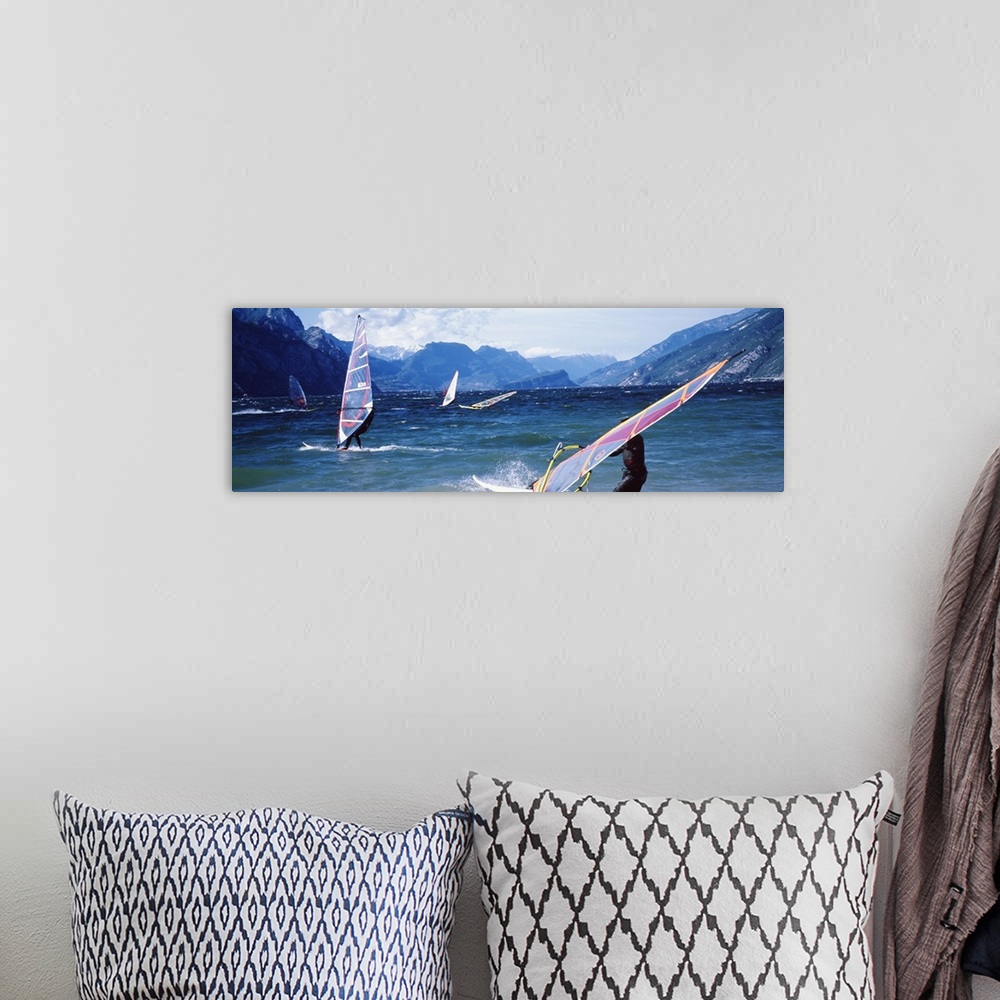 A bohemian room featuring Windsurfing