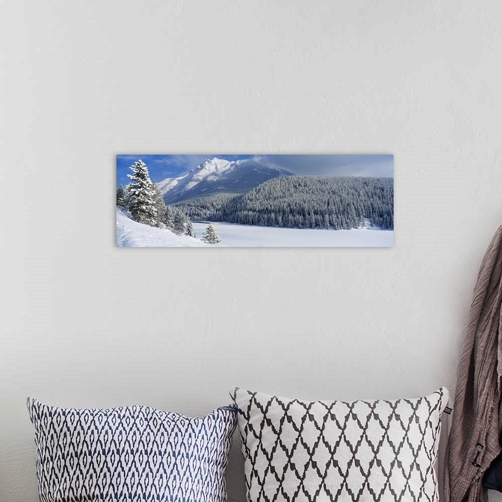 A bohemian room featuring Winter Banff National Park Alberta Canada