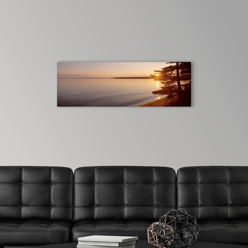 A modern room featuring Wisconsin, Lake Superior, Stockton Island