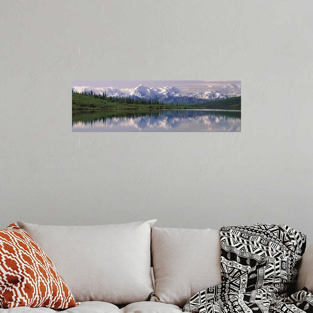 A bohemian room featuring Wonder Lake Denali National Park AK