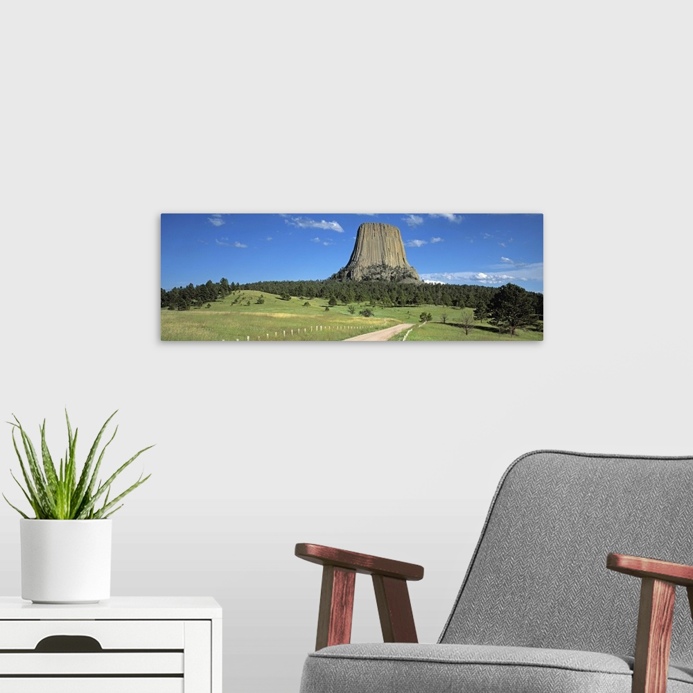 A modern room featuring Wyoming, Devils Tower National Monument