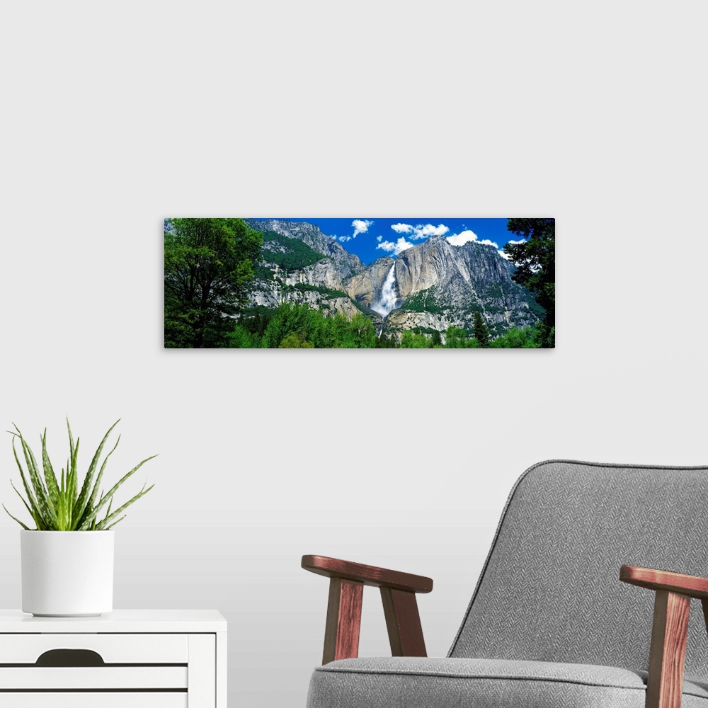 A modern room featuring Yosemite Falls Yosemite National Park CA
