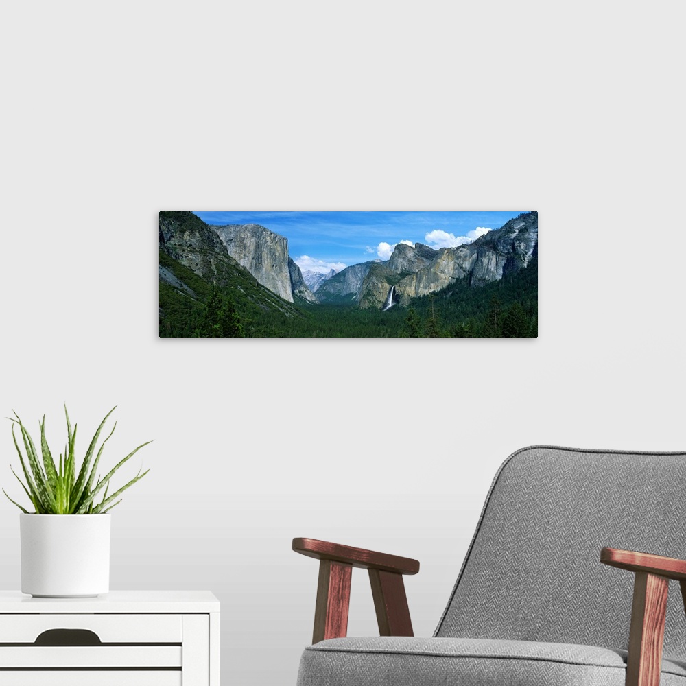 A modern room featuring Yosemite Valley Yosemite National Park CA