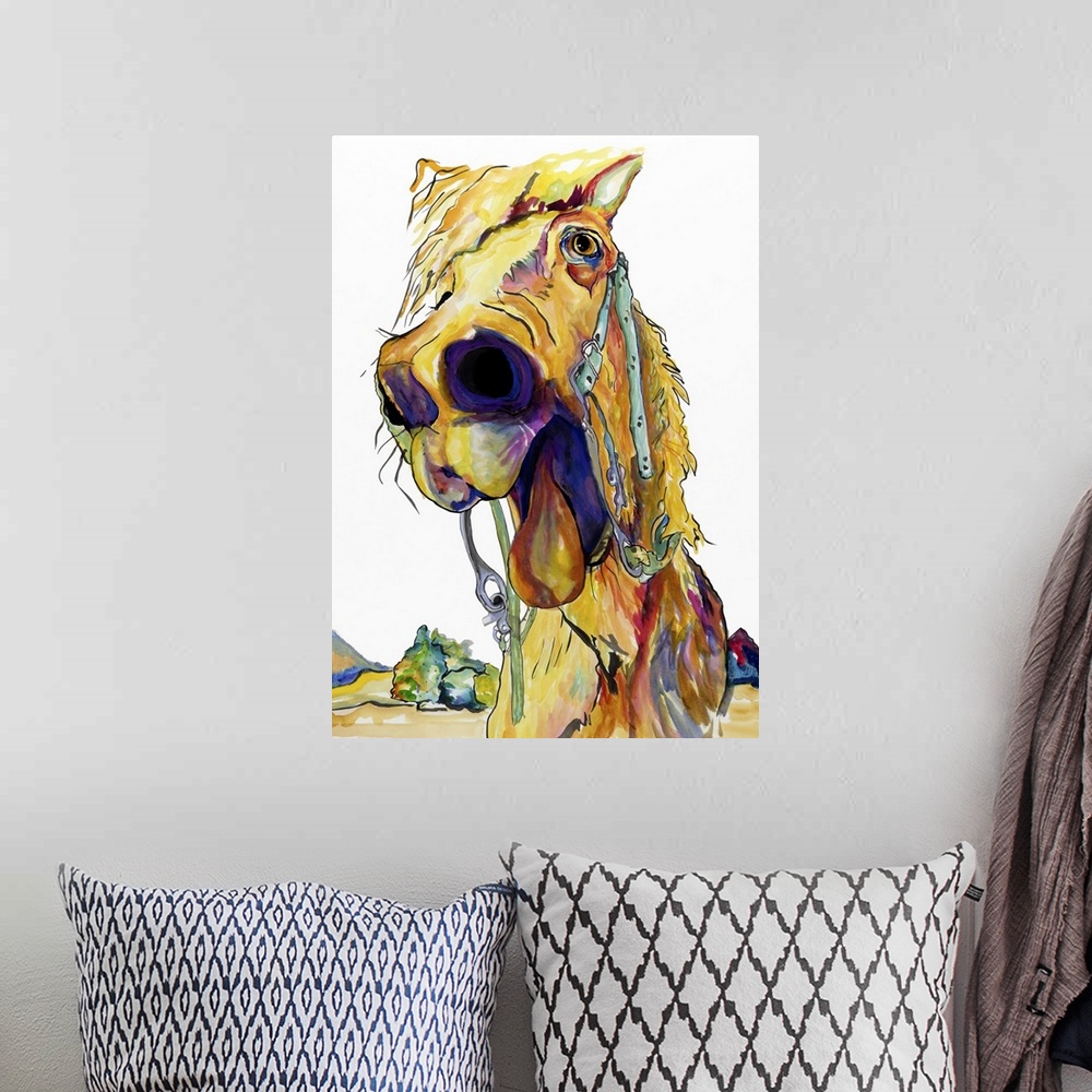 A bohemian room featuring Horsing Around