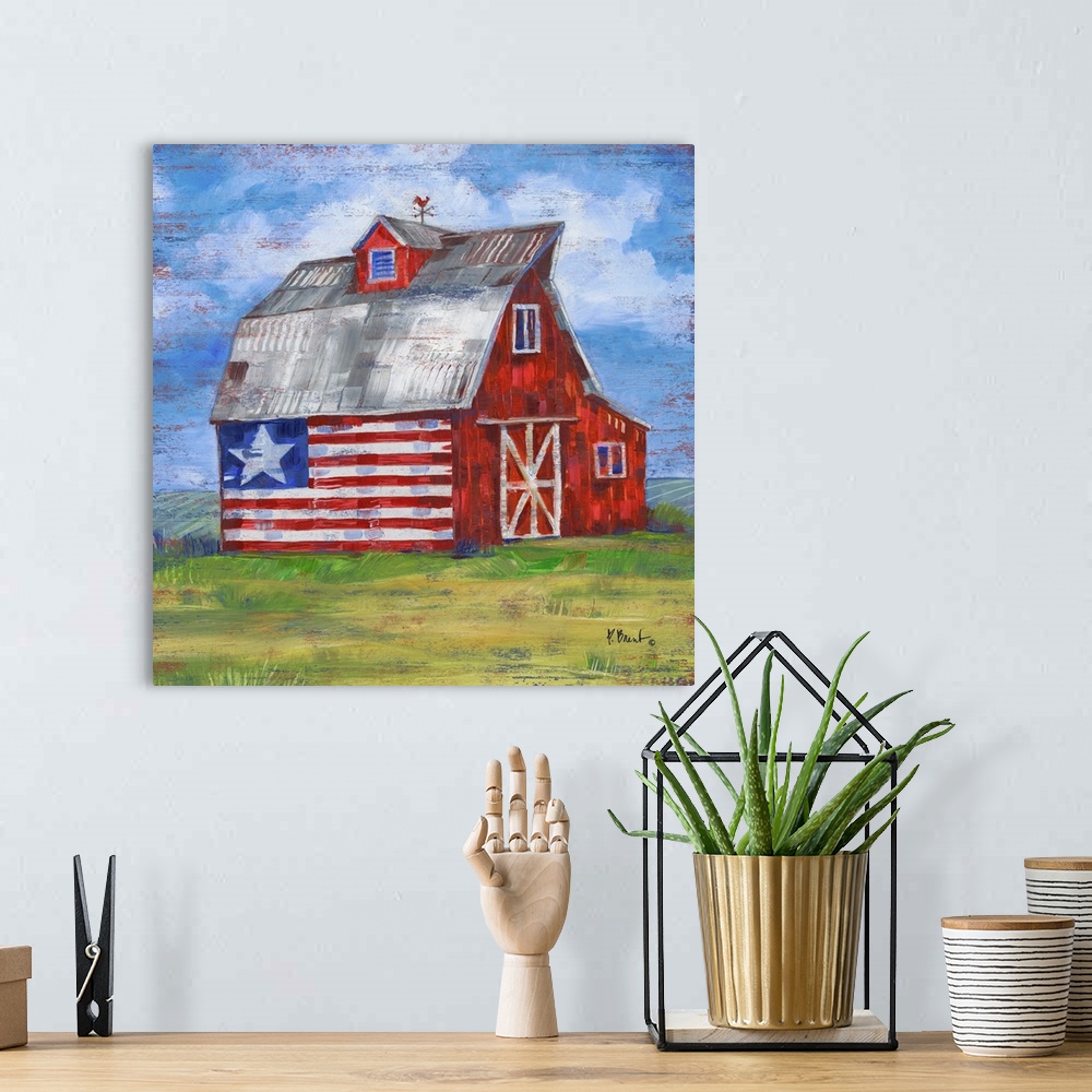 A bohemian room featuring Americana Barn I